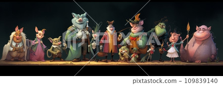 Magic fairy tale characters Magic fairy tale characters 109839140