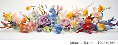 Bouquet of colorful assorted flowers 109839162