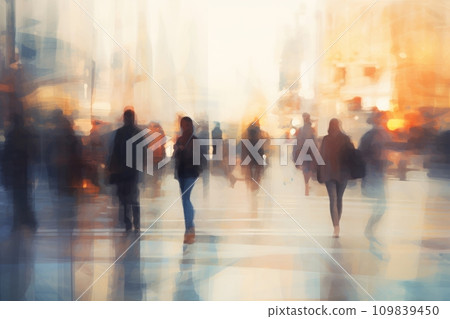 Blurred fuzzy city landscape Blurred fuzzy city landscape 109839450