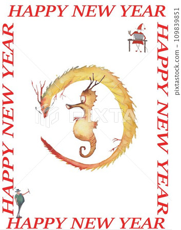新年素材、龍年、龍的誕生 新年素材、龍年、龍的誕生 109839851
