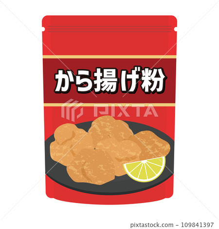 Illustration of fried chicken powder Illustration of fried chicken powder 109841397