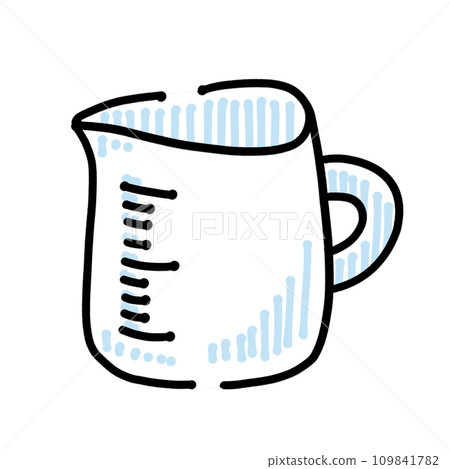 Loose simple measuring cup single item 109841782