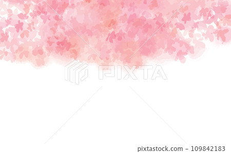 手繪櫻花背景插畫素材 手繪櫻花背景插畫素材 109842183