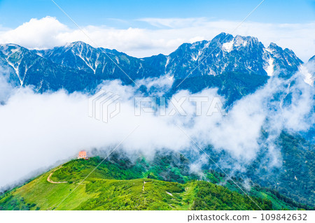 Summer climbing of Mt. Jigatake (Taneike Sanso and Mt. Mt. Tsurugidake) 109842632