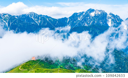 Summer climbing of Mt. Jigatake (Taneike Sanso and Mt. Mt. Tsurugidake) 109842633