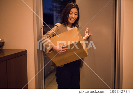 一個喜歡安排、夜間例行公事的女商人 一個喜歡安排、夜間例行公事的女商人 109842784