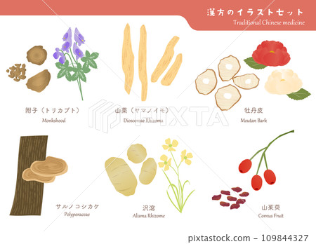 草藥材料插圖 草藥材料插圖 109844327