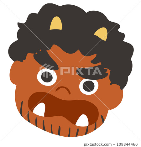 Simple setsubun red demon vector illustration Simple setsubun red demon vector illustration 109844460