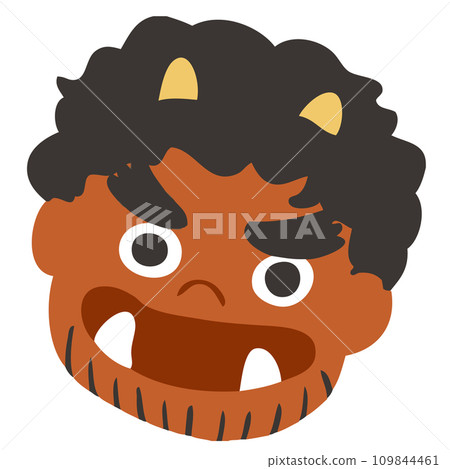 Simple setsubun red demon vector illustration 109844461