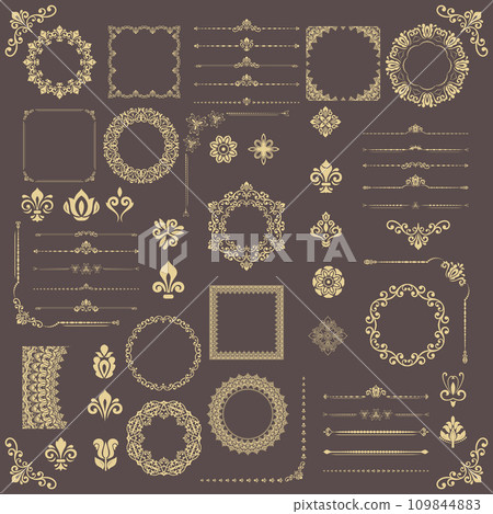 Vintage Big Set of Classic Patterns. Collection of Graphics Vintage Big Set of Classic Patterns. Collection of Graphics 109844883