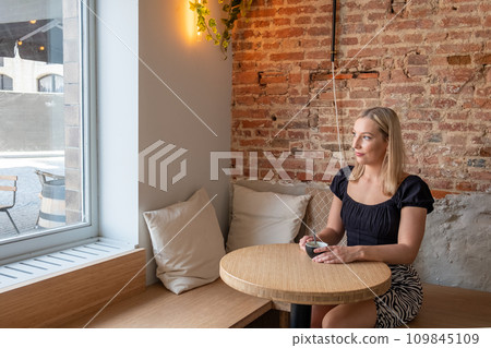 Contemplative Ambience in a Rustic Cafe Contemplative Ambience in a Rustic Cafe 109845109