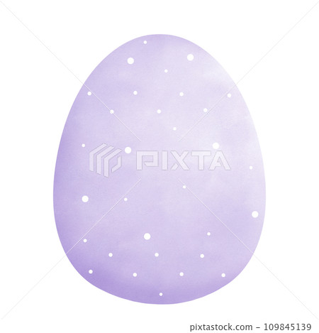 Watercolor Easter egg 109845139