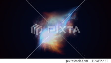Multicolored energy glowing cosmic magic smoke dust futuristic bright background Multicolored energy glowing cosmic magic smoke dust futuristic bright background 109845562