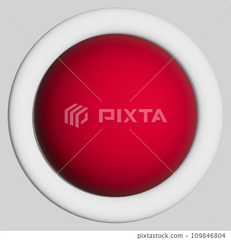 3D Flag of Japan on circle 109846804
