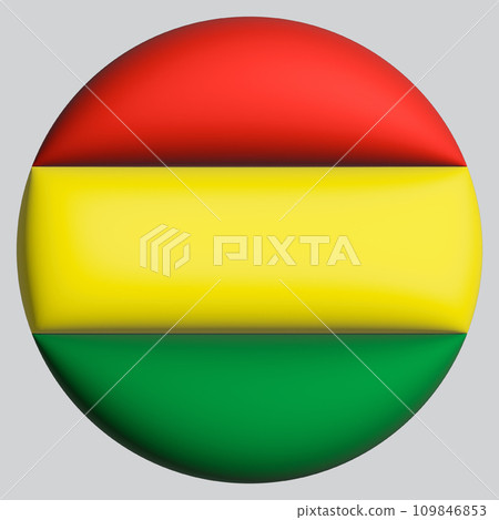 3D Flag of Bolivia on circle 109846853