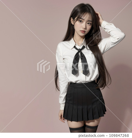 日本女高中生製服服裝(AI生成圖像) 日本女高中生製服服裝(AI生成圖像) 109847268