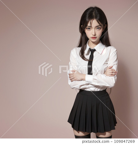 日本女高中生製服服裝(AI生成圖像) 日本女高中生製服服裝(AI生成圖像) 109847269