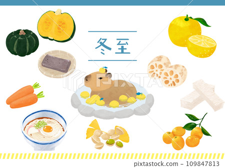 winter solstice illustration 109847813