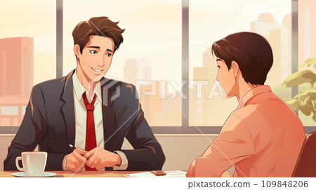 Job interviews: job interviews and 1:1 meetings. Job interviews: job interviews and 1:1 meetings. 109848206