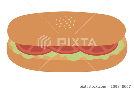 vegetable sandwich illustration vegetable sandwich illustration 109848667