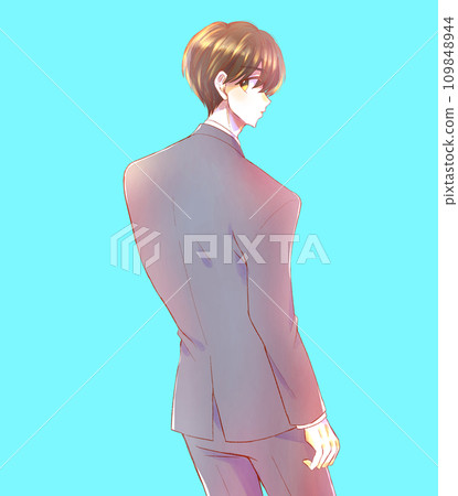 穿著西裝的男性辦公室職員轉身 109848944