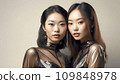 兩位年輕亞洲女性的美麗形象（AI 生成） 109848978