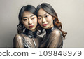 兩位年輕亞洲女性的美麗形象（AI 生成） 109848979