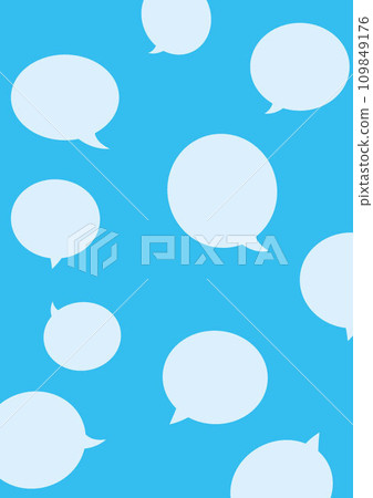 Speech bubble background pattern material 109849176