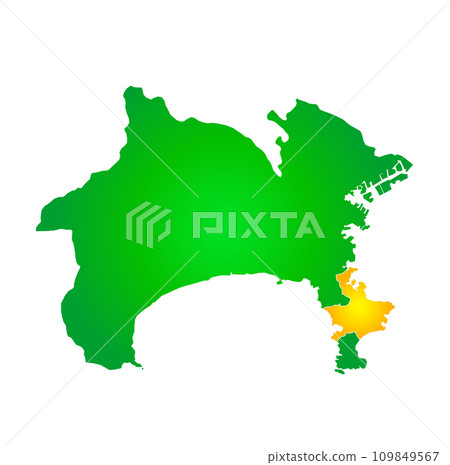 橫須賀市和神奈川縣地圖 109849567