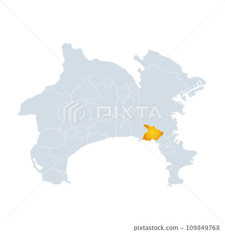 鎌倉市和神奈川縣地圖 109849768