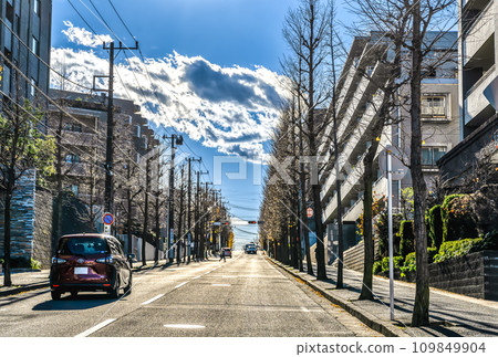Urban landscape of Aoba Ward, Yokohama City, Fujigaoka Station 109849904