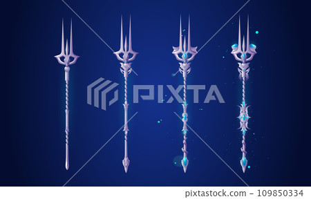 Poseidon or Neptune fantastic trident Poseidon or Neptune fantastic trident 109850334