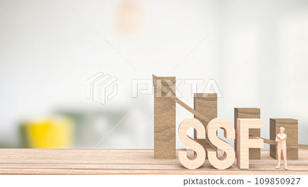 The wood ssf text for Business concept 3d rendering. The wood ssf text for Business concept 3d rendering. 109850927