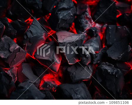 An image of coal. AI generated image 109851106