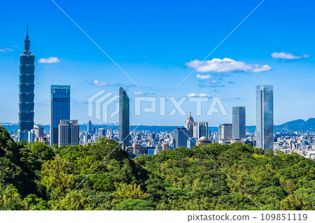 台灣台北 101 和信義新城摩天大樓 109851119