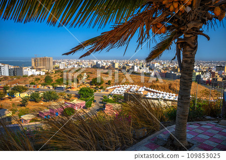 Aerial view of the city of Dakar, Senegal 109853025