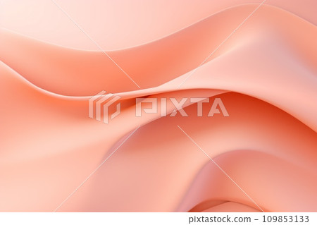 Abstract wavy liquid peach fuzz background. Generative AI. 109853133