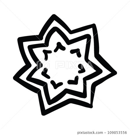 Mandala ornament doodle 109853556