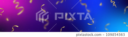 Vector banner for birthday party. 109854363