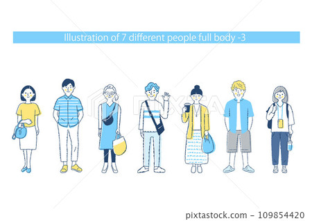 7 different men and women whole body f+fo-mix3 109854420