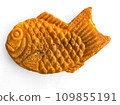 Simple white background material taiyaki 109855191