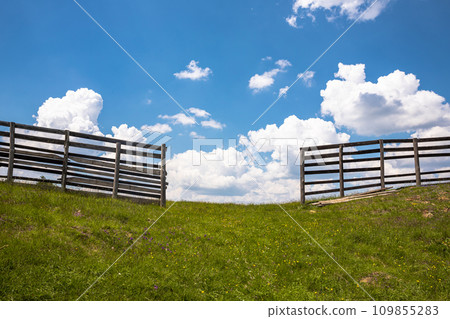 Heavens gate leading to Heaven from the mountain Heavens gate leading to Heaven from the mountain 109855283