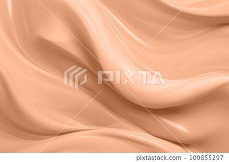 Liquid texture background peach fuzz color of the year 2024 109855297