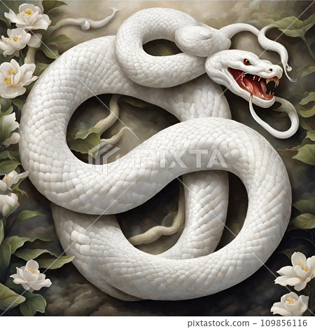 黏在牆上的條紋蛇 109856116