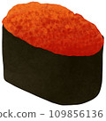 japanese style red caviar for japanese food 109856136