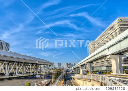 Cityscape of Koto-ku, Tokyo Ariake Station 109856328