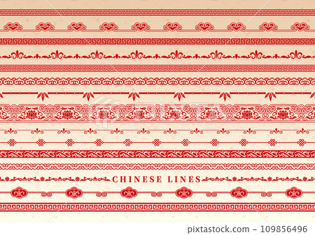 中式格線套裝裝飾圖案2 中式格線套裝裝飾圖案2 109856496