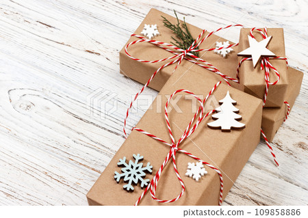 Christmas gift or New Year background 109858886
