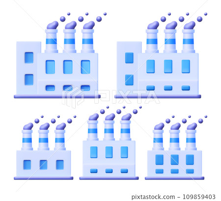 3d factory vector icon. 109859403