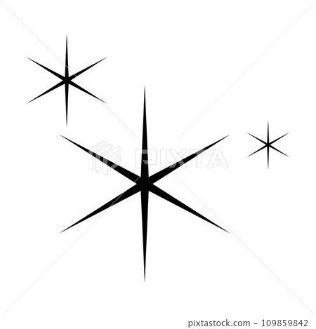 Sparkle star icon, vector abstract element of sparkling star symbol illustration Sparkle star icon, vector abstract element of sparkling star symbol illustration 109859842